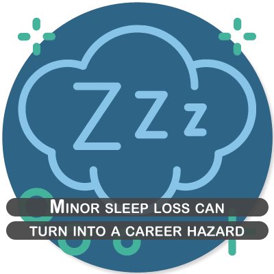 Minor sleep loss can turn into a career hazard