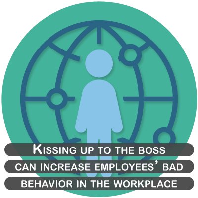 Kissing up to the boss can increase employees’ bad behavior in the workplace